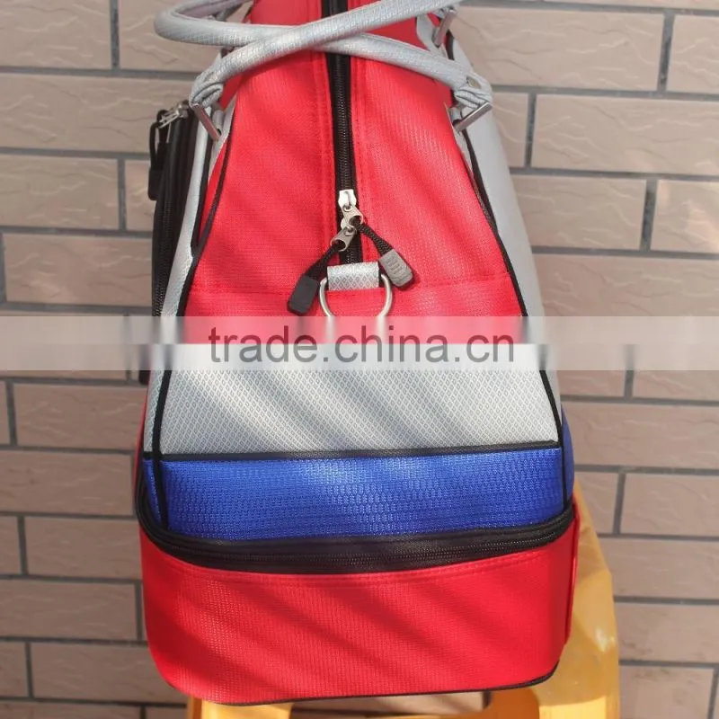 Fashion new design nylon golf clothes bag with shoe compartment