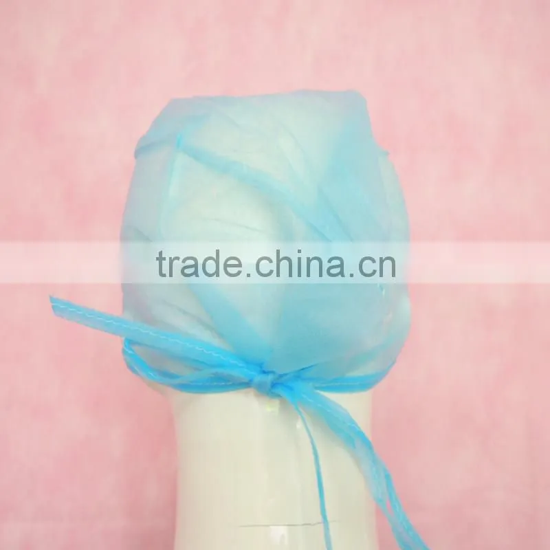 100% Guarantee tie back single layer Surgical Disposable Scrub Doctor Hat