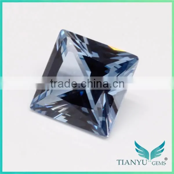 Wuzhou Gems Gemstones Processing Loose Synthetic Aquamarine Spinel Rough