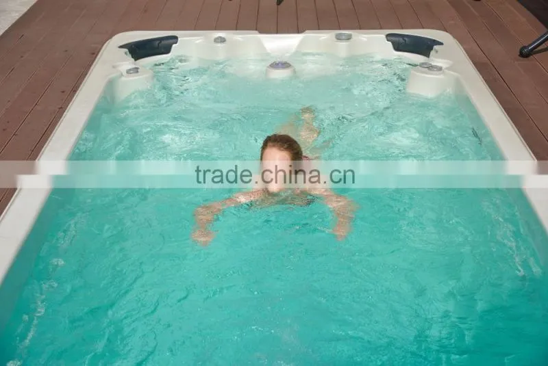 Factory price New design JY8801 Large swim spa with 3 steps