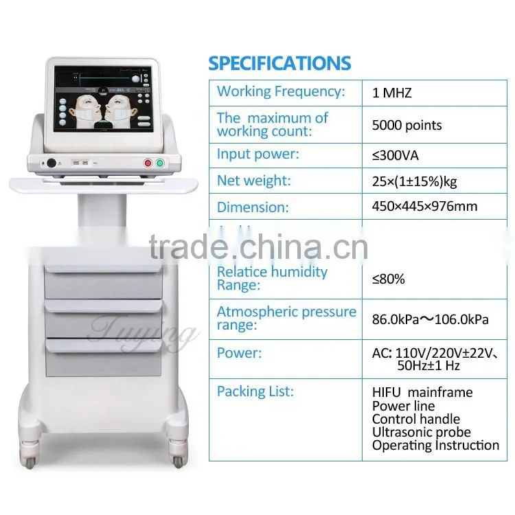 Multifuntional china portable ultrasound slimming machine price