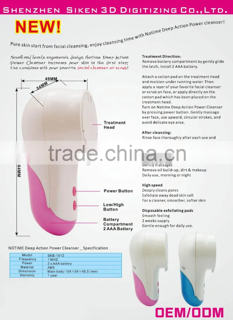 Deep action facial pore cleanser