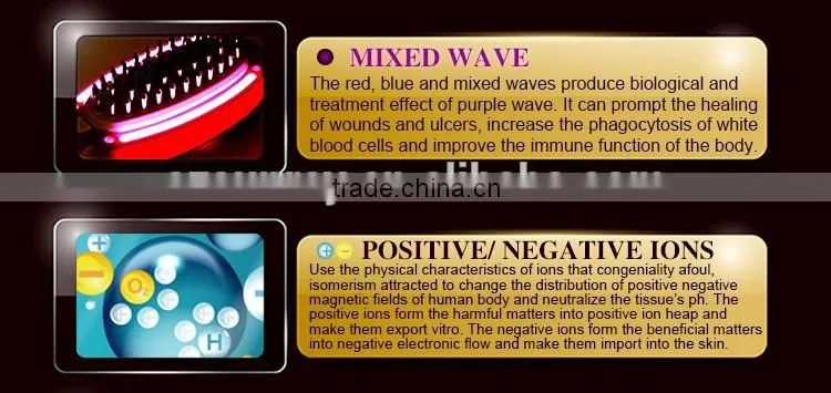 china supplier hair loss treatment machine hair care comb
