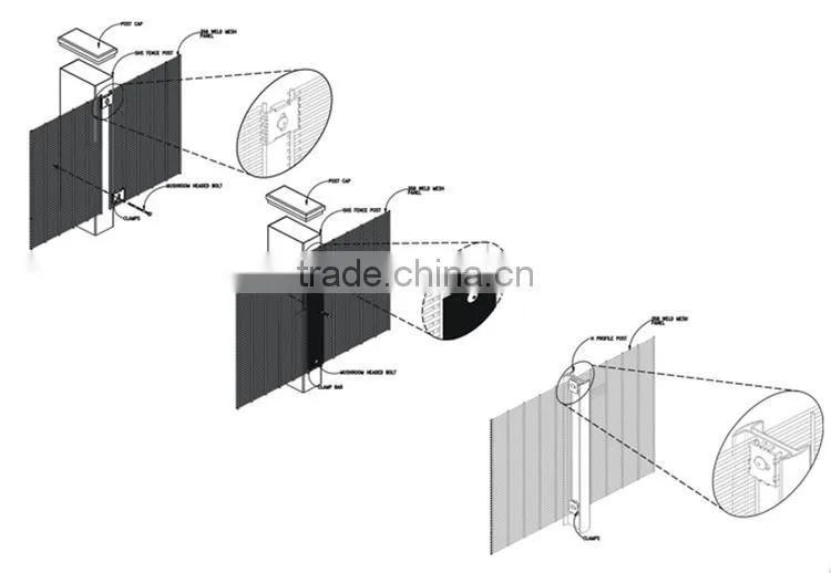factory price 358 prevent climbing fence for jail