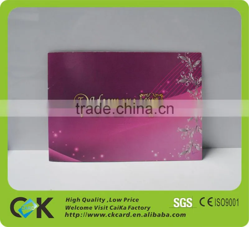 a4 size christmas greeting card printing 250g art paper