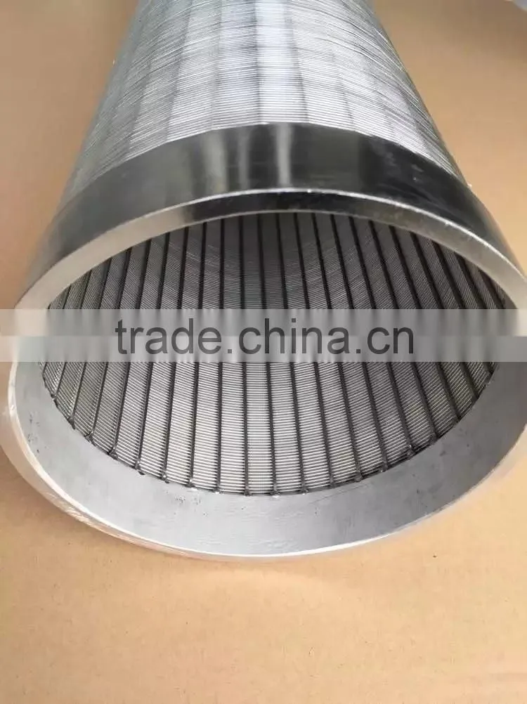 YS Manufacturer Stainless steel Johnson wedge wire wrapped screen filter