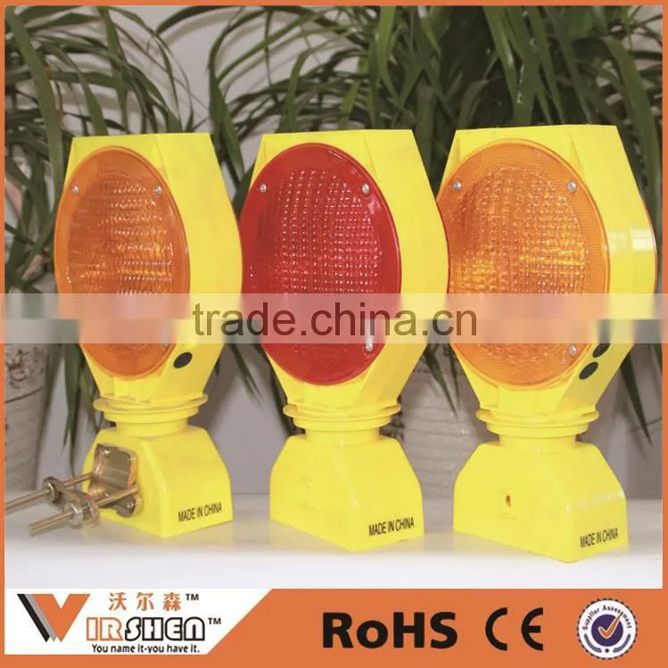 Best Selling Traffic Yellow Flashing Light Rotary Warning Light Solar Powered Traffic warning lights