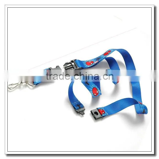 Polyester rhinestone lanyard with keychain for kids evening gowns