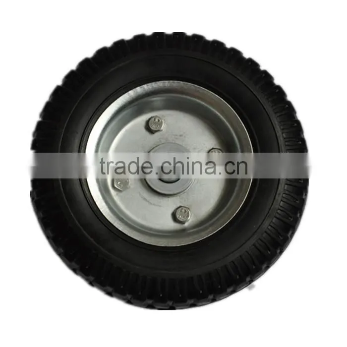 8'' air tire pneumatic caster wheel swivel with foot brake