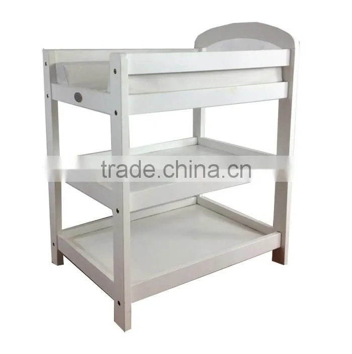 Australia Style Sleigh 3 Tier Solid Wood Portable Baby Change Table
