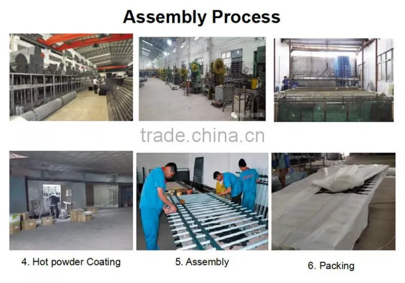 security wrought iron steel fences modern metal railing professional manufactory