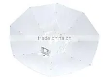 2016 new hot sale garden umbrella system vertical reflector/PARABOLIC/made of white aluminum