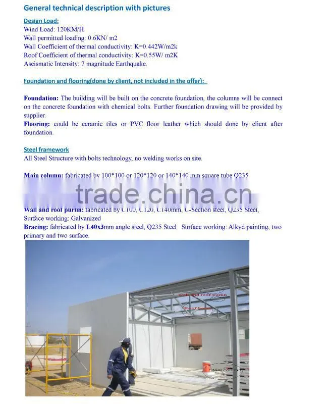 prefabricated house for Mining Camp mining sites oil project