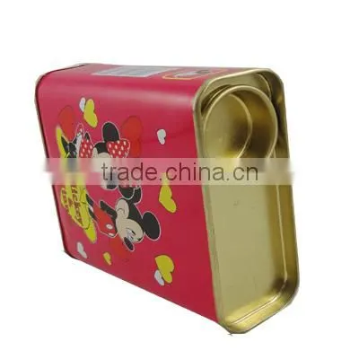 shoulder lid rectangular mini candy tin box