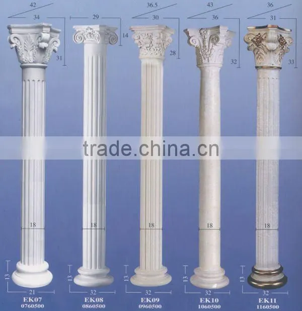 Hand Carved Natural Granite Marble Column
