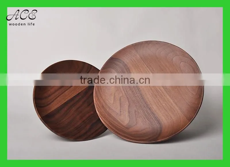 High quality walnut wood food tray