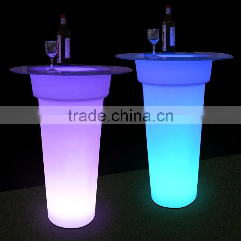 led lighting coffee shop table,glowing coffee table