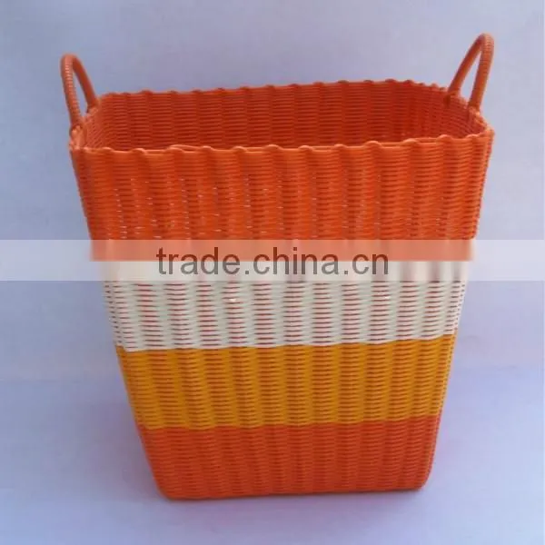 Cheap colored plastic storage baskets from Linyi JiaYu manufacturer