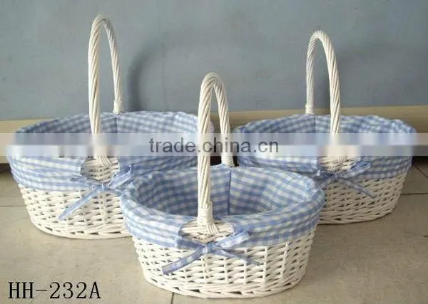 3pcs Round empty knitting gift baskets