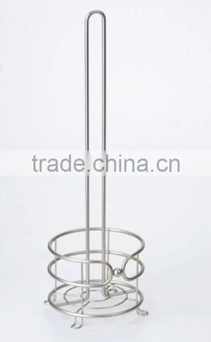 2016 Bathroom Accessories Metal Wire Freestanding Toilet Roll Holder