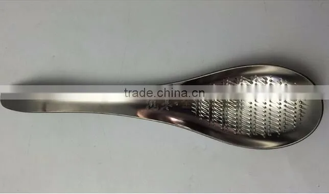 cy290 Spoon Shape Lime Lemon Zester Cheese Grater Wasabi Ginger Stainless Garlic Press Cozinha Grinding Tools Accessory