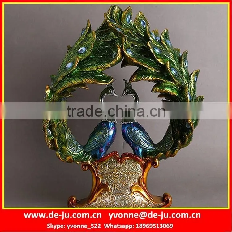 Creative Resin Flying Peacock Model