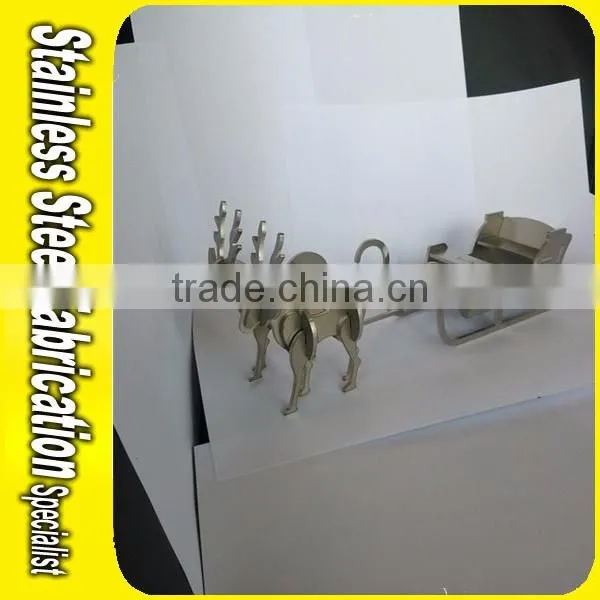 Horse Sculpture Carving Products Stainless Steel Metal Artwork Crafts