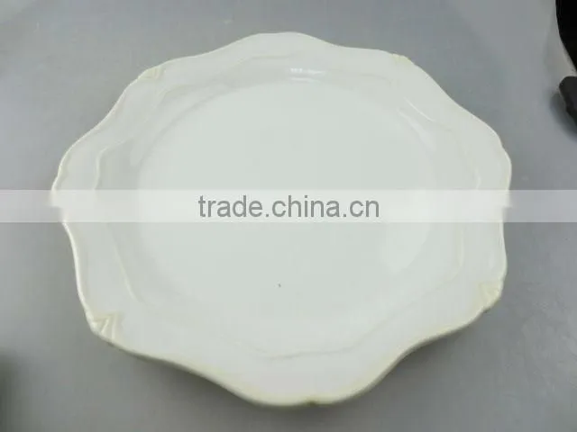 16 pcs white porcelain dinner set