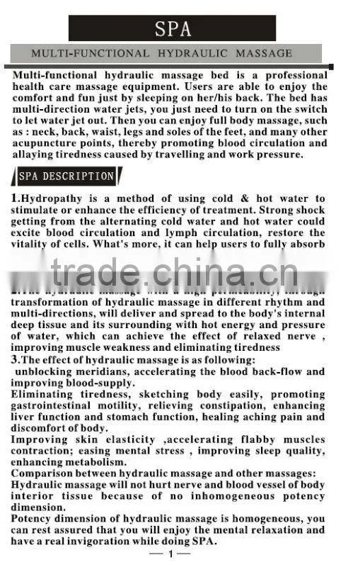 Water Spa Bed used massage equipment for sale DS-D3818