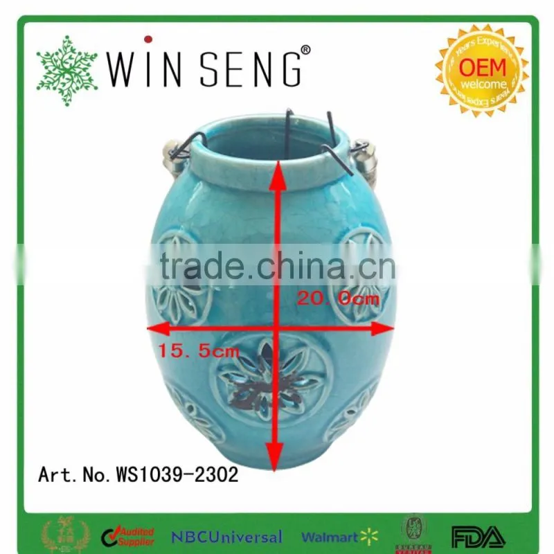 Personalized Ceramic Craft Candle Holder of Jar Shape