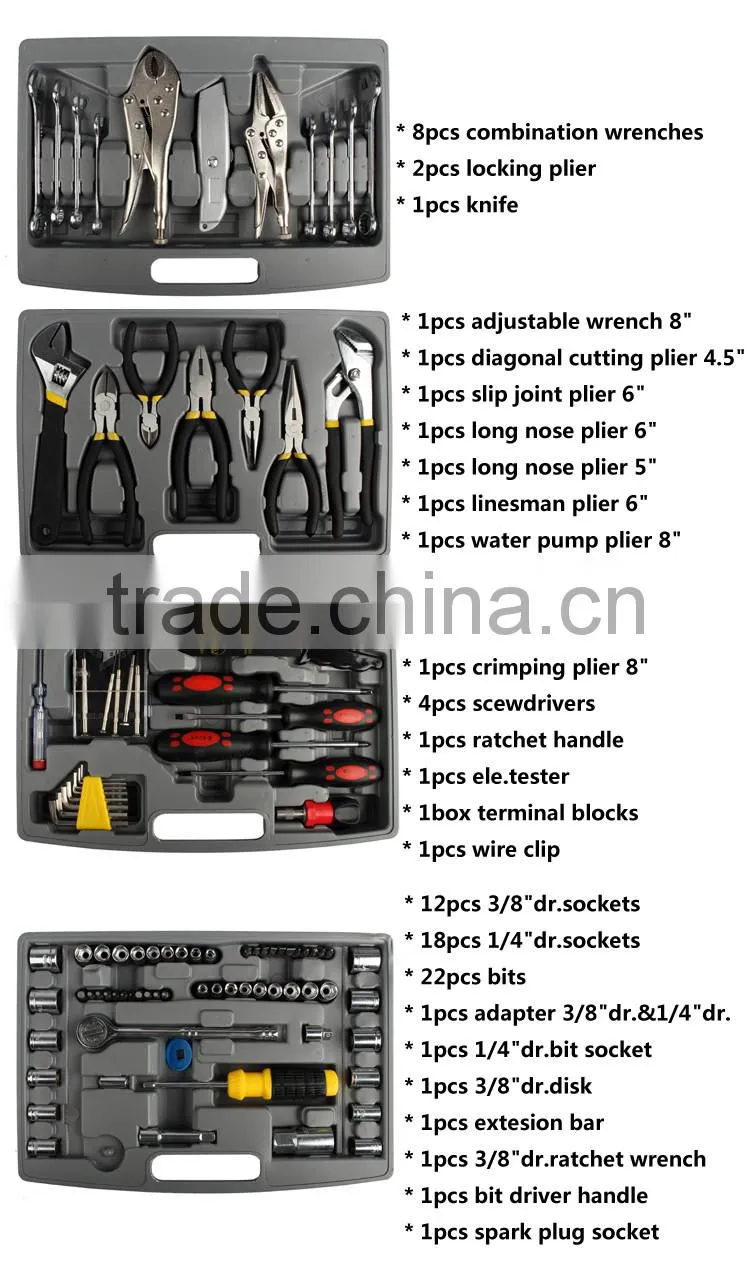 99pcs multi functional power tool sets professional mechanic hand tool kit set