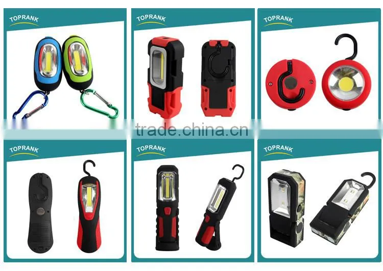 Outdoor super bright camouflage printed flat magnetic flashlight with hook