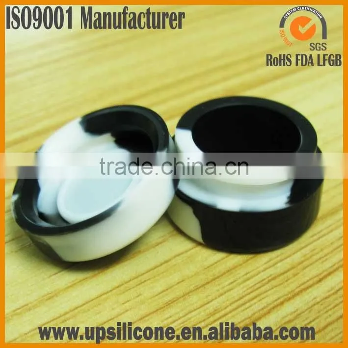 eco-friendly top quality nonstick factory silicone jars dab 5ml 7ml wax container butane oil hash silicone container