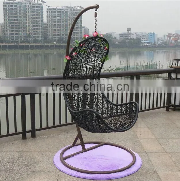Hot sale garden furniture rattan patio swing chair