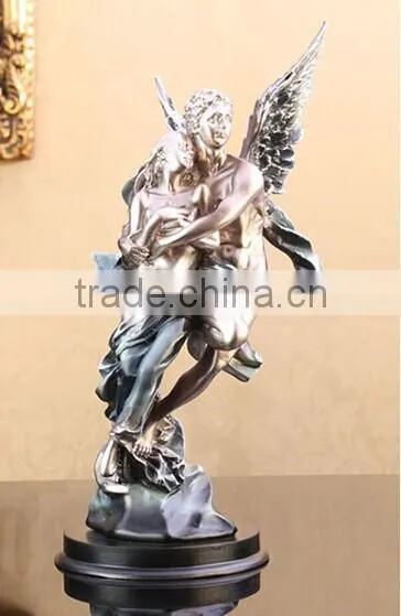 Resin craft couples dolphins, resin statues