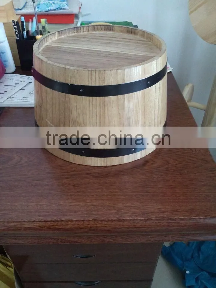 Antique wholesale wooden bucket ice bucket for beer