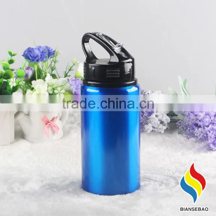 with custom printing wide mouth travel water bottle