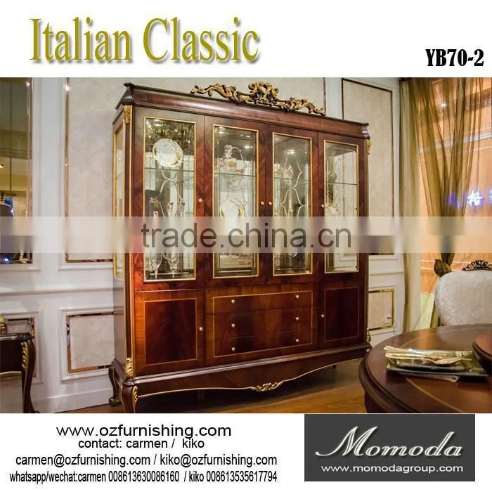 YB70-2 luxury royal furniture Italian furniture made in china hand carved writing desk-