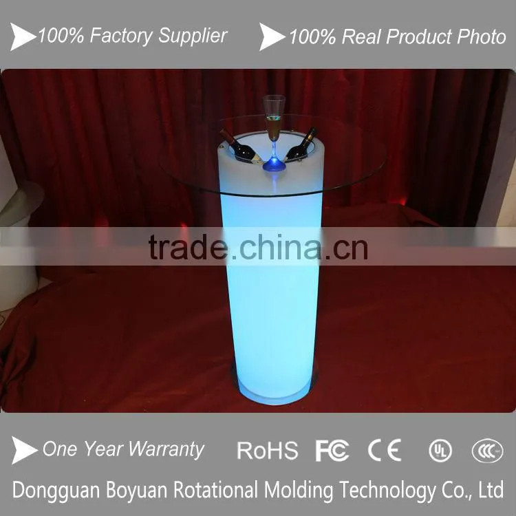 Best selling illuminated plastic bar waterproof led lighting ice cool bucket