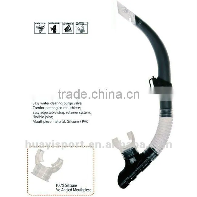 Fashion custom durable scuba diving snorkel and flipper sets