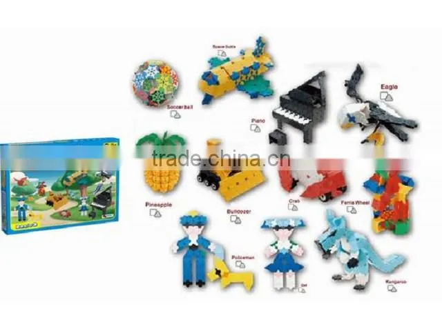 diy toy 3d brains building blocks education toy