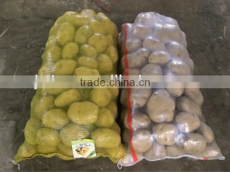 packing potato bag yellow color