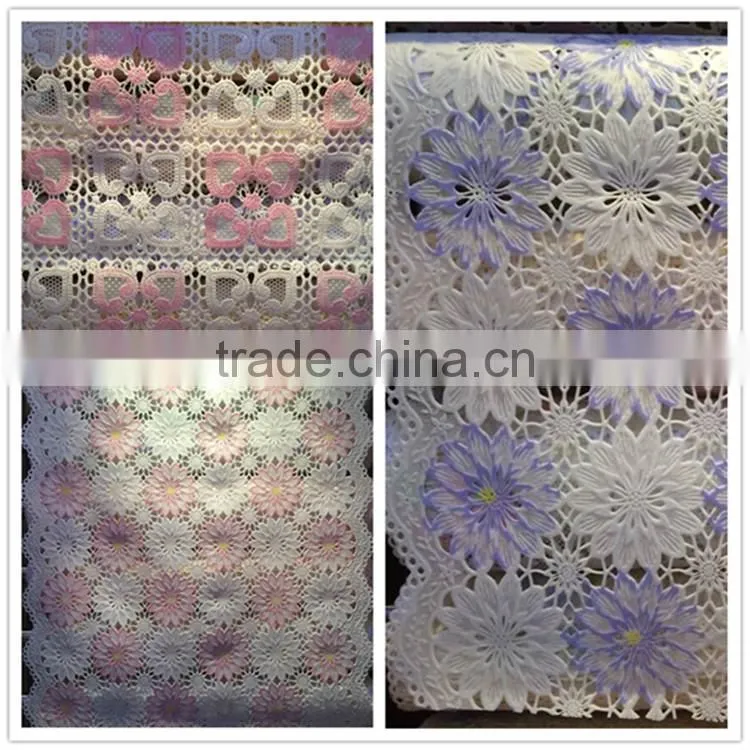 50cm*20m High quality colorful and beautiful printing PVC Lace table cloth