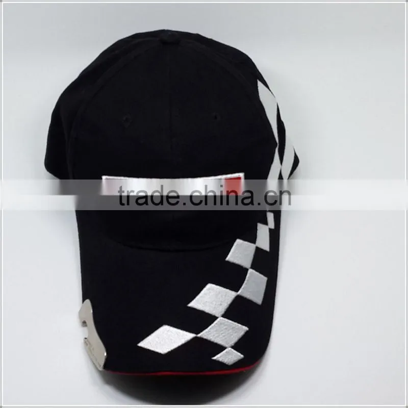 racing caps and hats embroidered with bottle opener