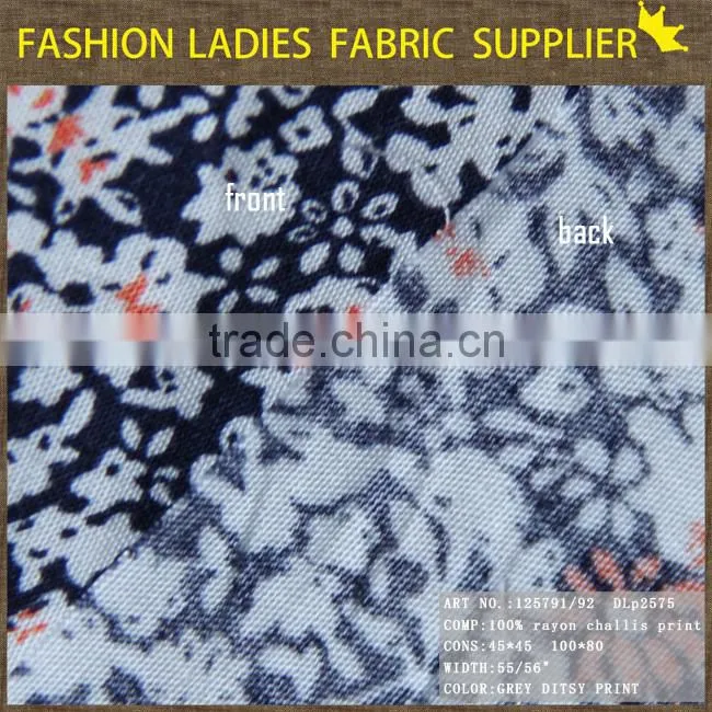 new fashion leopard 100% rayon challis print fabric wholesale for ladies' dress shirt animal print dress , 30*30/68*68