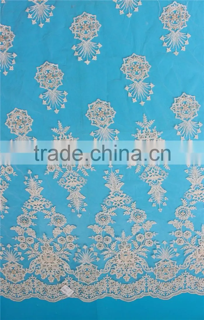 Factory direct sale cheap swiss cotton wedding dress making lace fabric