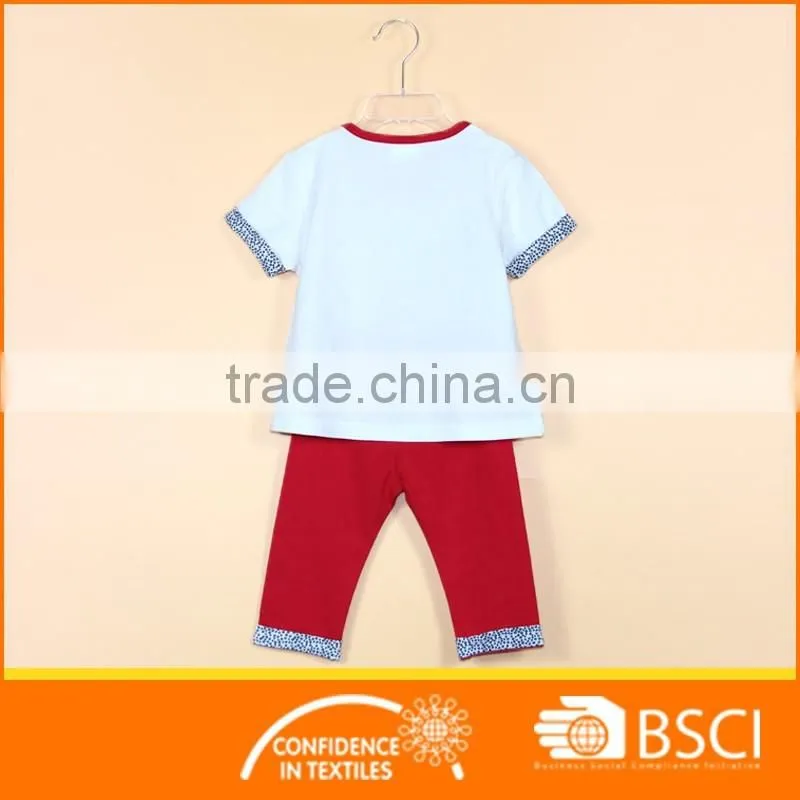 Promotional Good Quality 2 Pcs Newborn Baby Girl Clothing Set
