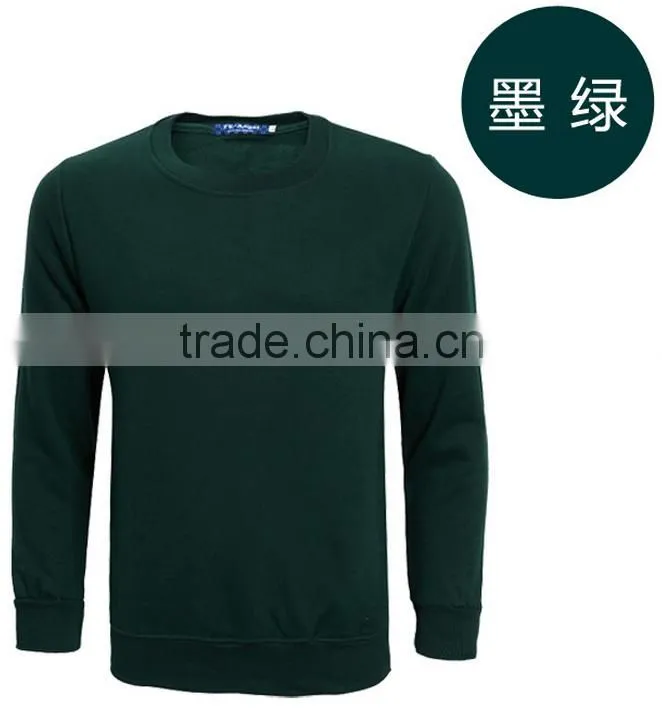 wholesale custom made high quality fleece printed knit promotional pullovers