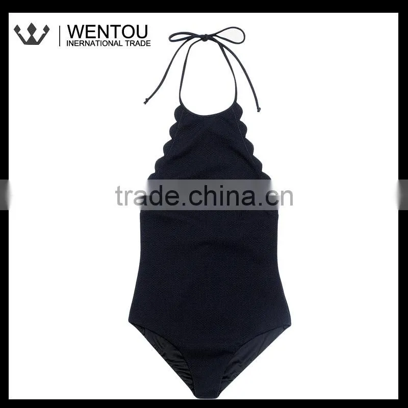 Fashionable Scalloped Summer Bathing Suits