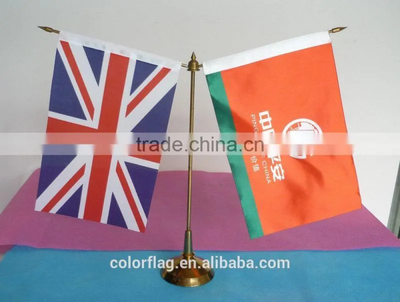 fashion table flag , desk flag , silk flag